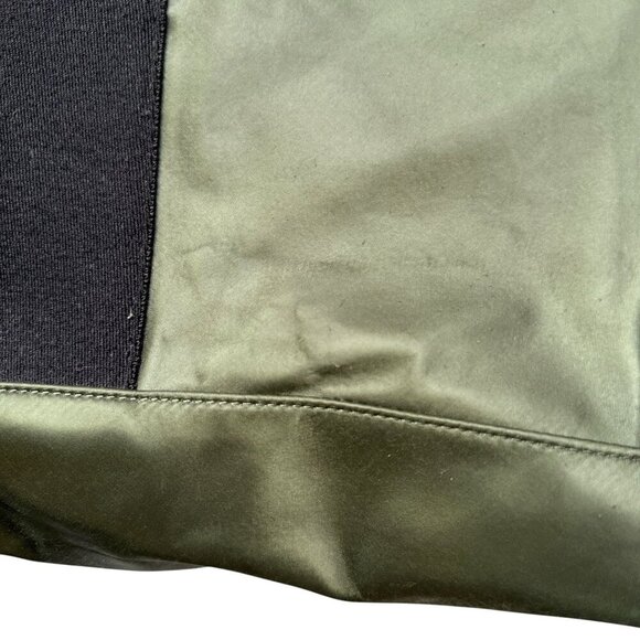 Rebecca Minkoff Totebag Olive Green Satin Overnighter Carryon - Picture 13 of 16